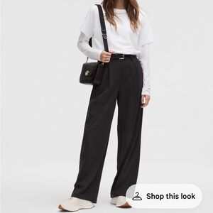 Lululemon Women's Black High Rise Wide Leg Daydrift Pants- like new M